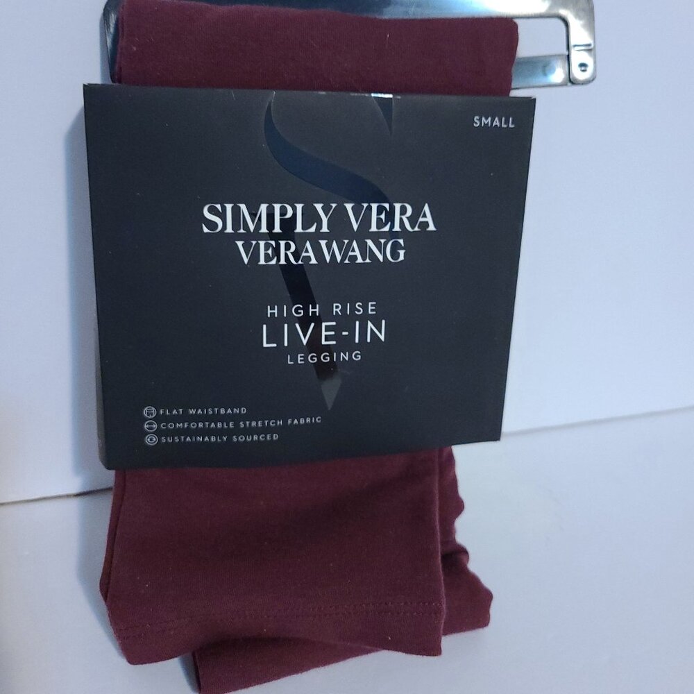 SIMPLY VERA VERA  WANG HIGH RISE LIVE-IN LEGGINGS SIZE SMALL (4 to 6) PORT ROYAL